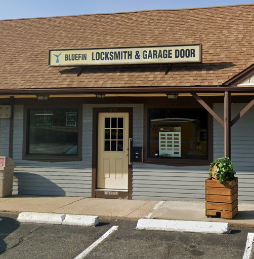 Bluefin Locksmith & Garage Door storefront in Barnstable, MA