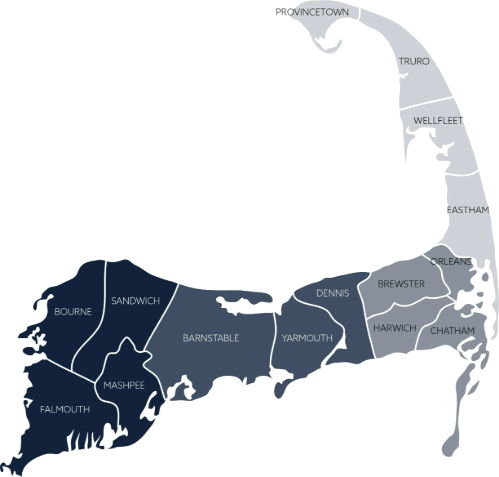 Cape Cod Service Area Map